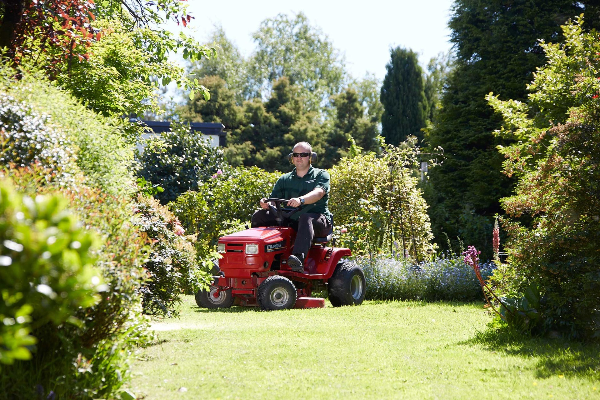 Denton gardener caring for a beautiful lawn